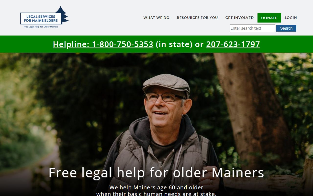 Legal Services for Maine Elders page for Cumberland County court records help