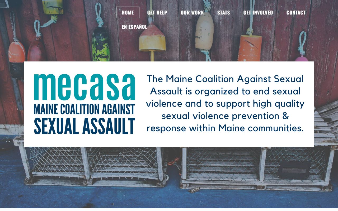 Maine Coalition Against Sexual Assault page tied to Cumberland County court records
